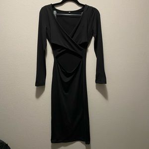 Black Peekaboo Dress